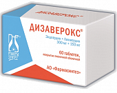 Купить дизаверокс, таблетки, покрытые пленочной оболочкой 300+150мг, 60 шт в Нижнем Новгороде