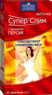 Купить супер слим чай с ароматом персика, фильтр-пакеты 2г, 30 шт бад в Нижнем Новгороде