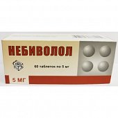 Купить небиволол, таблетки 5мг, 60 шт в Нижнем Новгороде