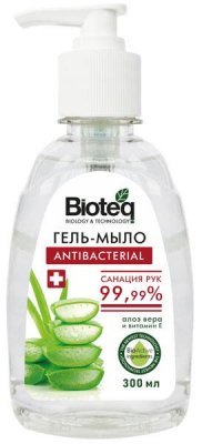 Купить bioteq (биотек) гель-мыло антибактериальное с экстрактом алоэ вера, 300 мл в Нижнем Новгороде