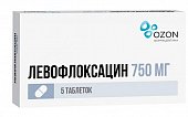 Купить левофлоксацин, таблетки, покрытые пленочной оболочкой 750мг, 5 шт в Нижнем Новгороде