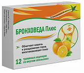 Купить бронхо веда плюс, леденцы со вкусом апельсина, 12 шт бад в Нижнем Новгороде