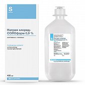 Купить натрия хлорид, раствор для инфузий 0,9%, флакон 400мл в Нижнем Новгороде