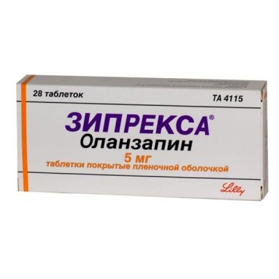 Купить зипрекса, таблетки, покрытые пленочной оболочкой 5мг, 28 шт в Нижнем Новгороде
