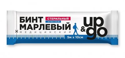 Купить бинт стерильный up&go 5м х10см в Нижнем Новгороде