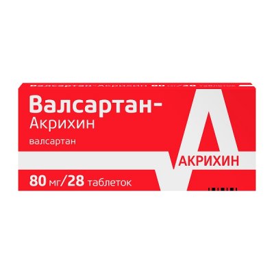 Купить валсартан-акрихин, таблетки, покрытые пленочной оболочкой 80мг, 28шт в Нижнем Новгороде