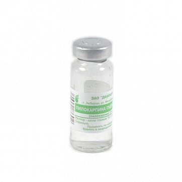 Пилокарпин, капли глазные 1%, флакон 10мл
