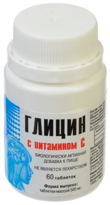 Купить глицин с витамином с, таблетки 500мг, 60 шт бад в Нижнем Новгороде