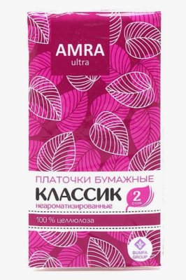 Купить amra (амра) платочки бумажные, 10 шт в Нижнем Новгороде