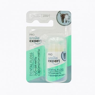 Smile Expert Pro (Смайл Эксперт) нить зубная с ароматом мяты, 100 м 1 шт