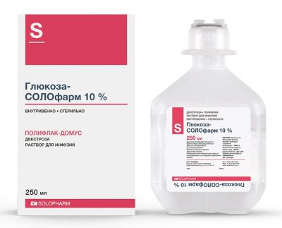 Купить глюкоза-солофарм, раствор для инфузий 10%, флакон 250мл, 20 шт в Нижнем Новгороде