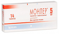Купить монлер, таблетки жевательные 5мг, 14 шт в Нижнем Новгороде