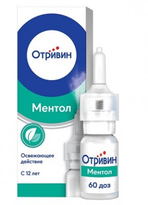 Купить отривин, спрей назальный дозированный, с ментолом и эвкалиптом 0,1%, флакон 10мл в Нижнем Новгороде