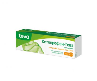 Купить кетопрофен-тева, гель для наружного применения 2,5%, 50г в Нижнем Новгороде