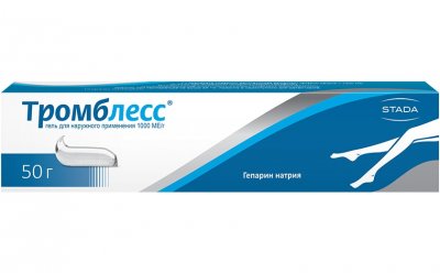 Купить тромблесс, гель для наружного применения 1000ме/г, 50г в Нижнем Новгороде