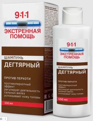 Купить 911 дегтярный шампунь от перхоти, 150мл в Нижнем Новгороде