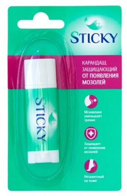 Купить sticky (стики) карандаш защищающий от появления мозолей, 4,5г в Нижнем Новгороде