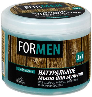 Купить флоресан (floresan) мыло натуральное мужское для кожи, волос и бритья 3в1, 450мл в Нижнем Новгороде