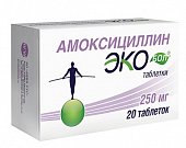 Купить амоксициллин-экобол, таблетки 250мг, 20 шт в Нижнем Новгороде