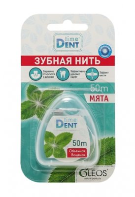 Купить таймдент (timedent) зубная нить объемная мята 50м в Нижнем Новгороде