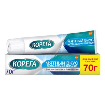 Купить корега крем для фиксации зубных протезов мятный 70г в Нижнем Новгороде