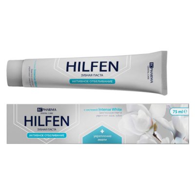 Купить хилфен (hilfen) bc pharma зубная паста активное отбеливание, 75мл в Нижнем Новгороде