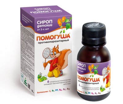 Купить сироп помогуша, противопаразит для детей с 3-х лет, 100мл в Нижнем Новгороде