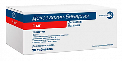 Купить доксазозин-бинергия, таблетки 4мг, 30 шт в Нижнем Новгороде