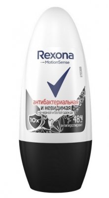 Купить рексона антиперспирант-шарик антибактериальная+невидимая на черном и белом 50мл в Нижнем Новгороде