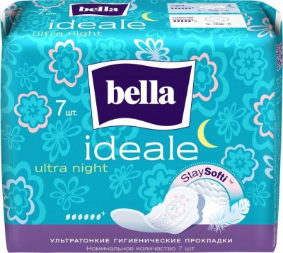 Купить bella (белла) прокладки ideale ultra night stay softi 7 шт в Нижнем Новгороде
