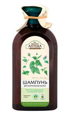 Купить зеленая аптека шампунь крапива и репейное масло для нормальных волос 350 мл в Нижнем Новгороде