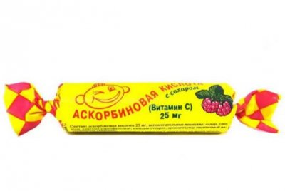 Купить аскорбиновая кислота с сахаром, таблетки со вкусом малины, 10 шт бад в Нижнем Новгороде