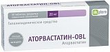 Аторвастатин-OBL, таблетки, покрытые пленочной оболочкой 20мг, 30 шт