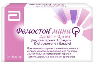 Купить фемостон мини, таблетки, покрытые пленочной оболочкой 2,5мг+0,5мг, 28 шт в Нижнем Новгороде