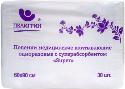 Купить пелигрин, пеленки впитывающие с суперабсорбентом 60х90 30 шт в Нижнем Новгороде