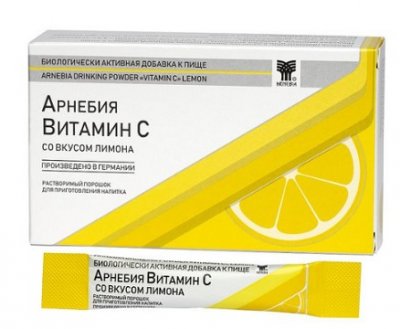 Купить арнебия витамин с порошок для приема внутрь со вкусом лимона пакет 5г, 10 шт бад в Нижнем Новгороде