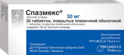 Купить спазмекс, таблетки, покрытые пленочной оболочкой 30мг, 30 шт в Нижнем Новгороде