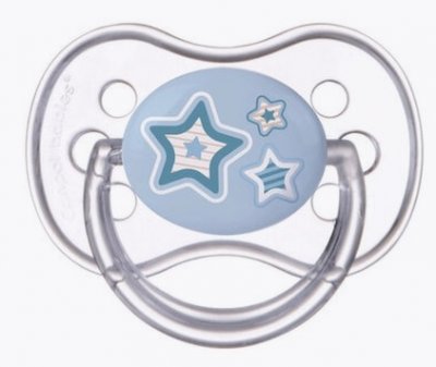 Купить canpol (канпол) пустышка круглая силиконовая 0-6 месяцев newborn baby голубая 1 шт в Нижнем Новгороде