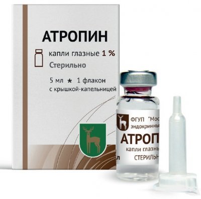Купить атропин, капли глазные 1%, флакон-капельница 5мл в Нижнем Новгороде