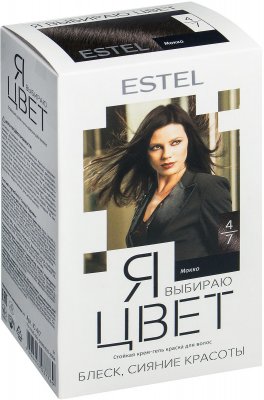 Купить estel (эстель) крем-гель краска для волос я выбираю цвет тон 4/7 мокко в Нижнем Новгороде