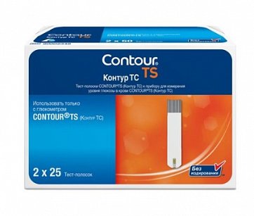 Тест-полоски Contour TS (Контур ТС), 50 шт (25шт х 2)