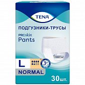 Купить tena proskin pants normal (тена) подгузники-трусы размер l, 30 шт в Нижнем Новгороде
