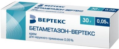 Купить бетаметазон-вертекс, крем для наружного применения 0,05%, 30г в Нижнем Новгороде