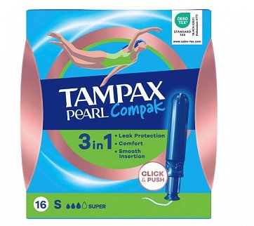 Тампакс (Tampax) тампоны, Pearl Super 16 шт