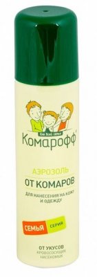 Купить комарофф аэрозоль от укусов комаров для кожи и одежды, 150 мл в Нижнем Новгороде