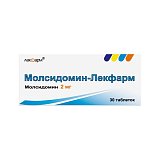 Молсидомин-Лекфарм, таблетки 2мг 30 шт