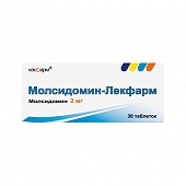 Купить молсидомин-лекфарм, таблетки 2мг 30 шт в Нижнем Новгороде