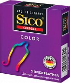 Купить sico (сико) презервативы color цветные 3шт в Нижнем Новгороде