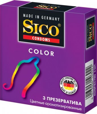 Купить sico (сико) презервативы color цветные 3шт в Нижнем Новгороде
