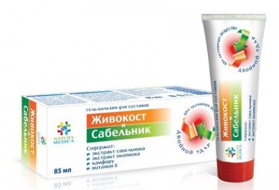 Купить natura medica (натура медика) живокост и сабельник, гель-бальзам для суставов, 85мл в Нижнем Новгороде